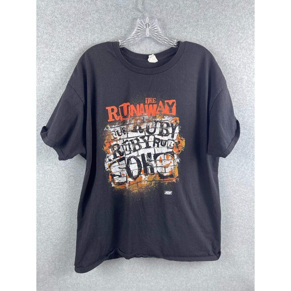 Ruby Soho The Runaway Shirt Size XL Black Short Sleeve‎ Tee Music Rock Punk Band